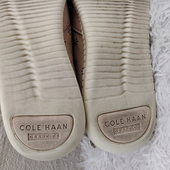 Cole Haan Studio Grand Peach Blush Perforated Nubuck Slip On Sneaker Loafer Shoe - Picture 8 of 16